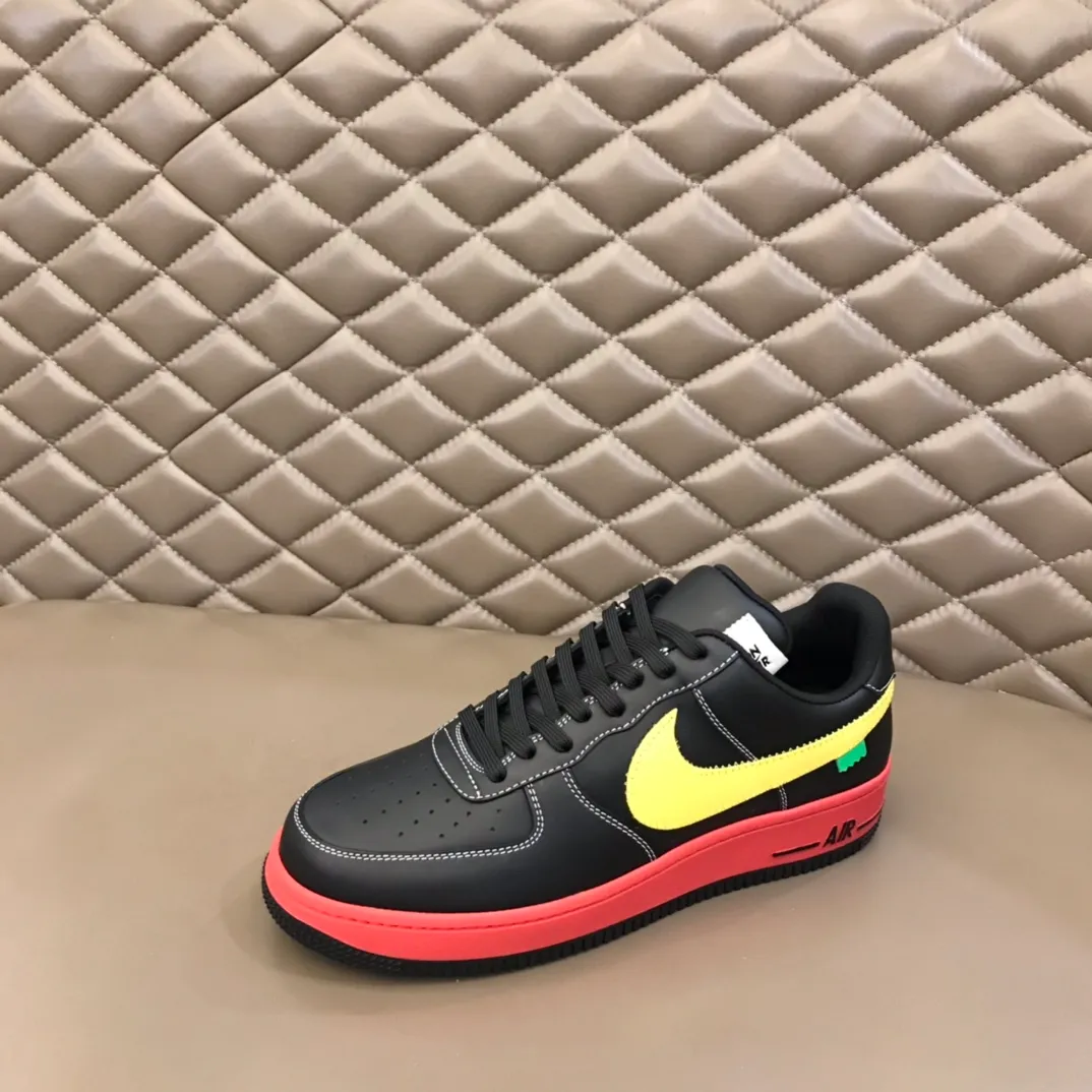 Men's shoes 💰p440 "*OUIS *UITTO*" x OFF-WHITE x Nike tripartite collaboration! Trendy and cool men's casual sports shoes with unrivaled color matching. The design idea basically continues the style of THE TEN. The Swoosh line and tongue label have a very familiar visual effect and are both fashionable and trendy! A must-have for fashionistas! The effect on your feet is absolutely stunning! Size: 38-45